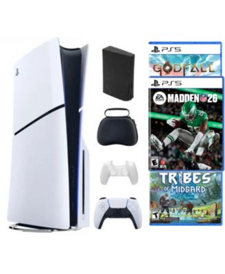 Playstation 5 Slim Disc Bundle With Madden 26 Game and 2 Bonus Games and Accessories