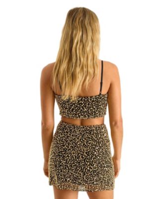 Women's Stud Embellished Crop Top