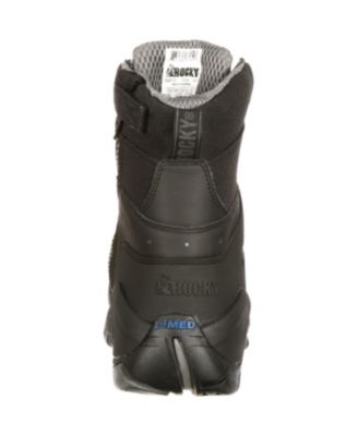 Men's 1st Med Carbon Fiber Toe Puncture-Resistant Side-Zip Waterproof Public Service Boot