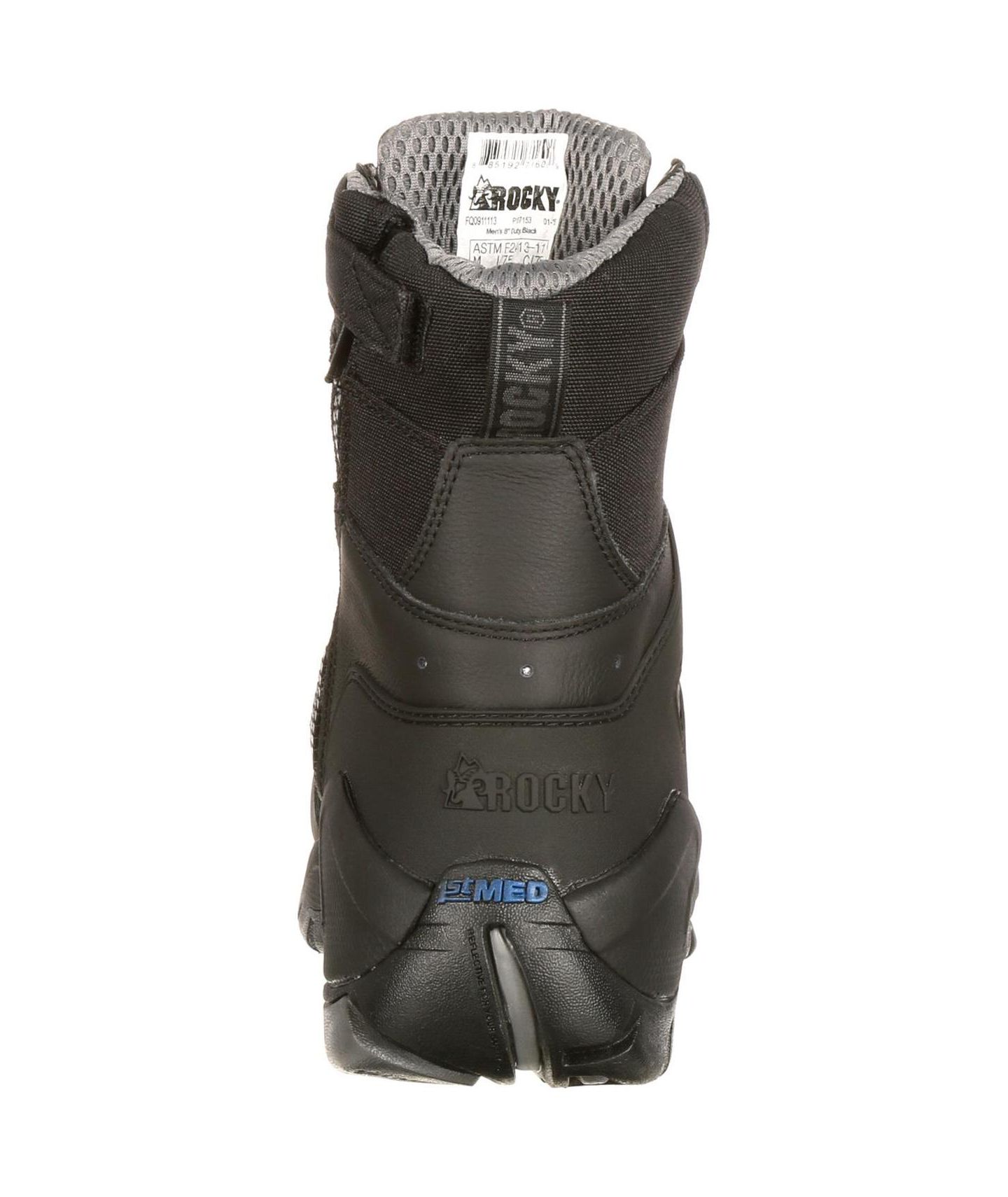 Мужские ботинки ROCKY 1st Med Carbon Fiber Toe Puncture-Resistant Side-Zip Waterproof Public Service Boot, цвет: Чёрный — фото 6