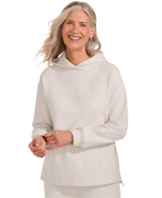 Women's Long Sleeve Serious Sweats Hooded Tunic Sweatshirt