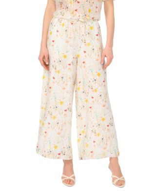 Women's Mid-Rise Wide-Leg Pull-On Pants