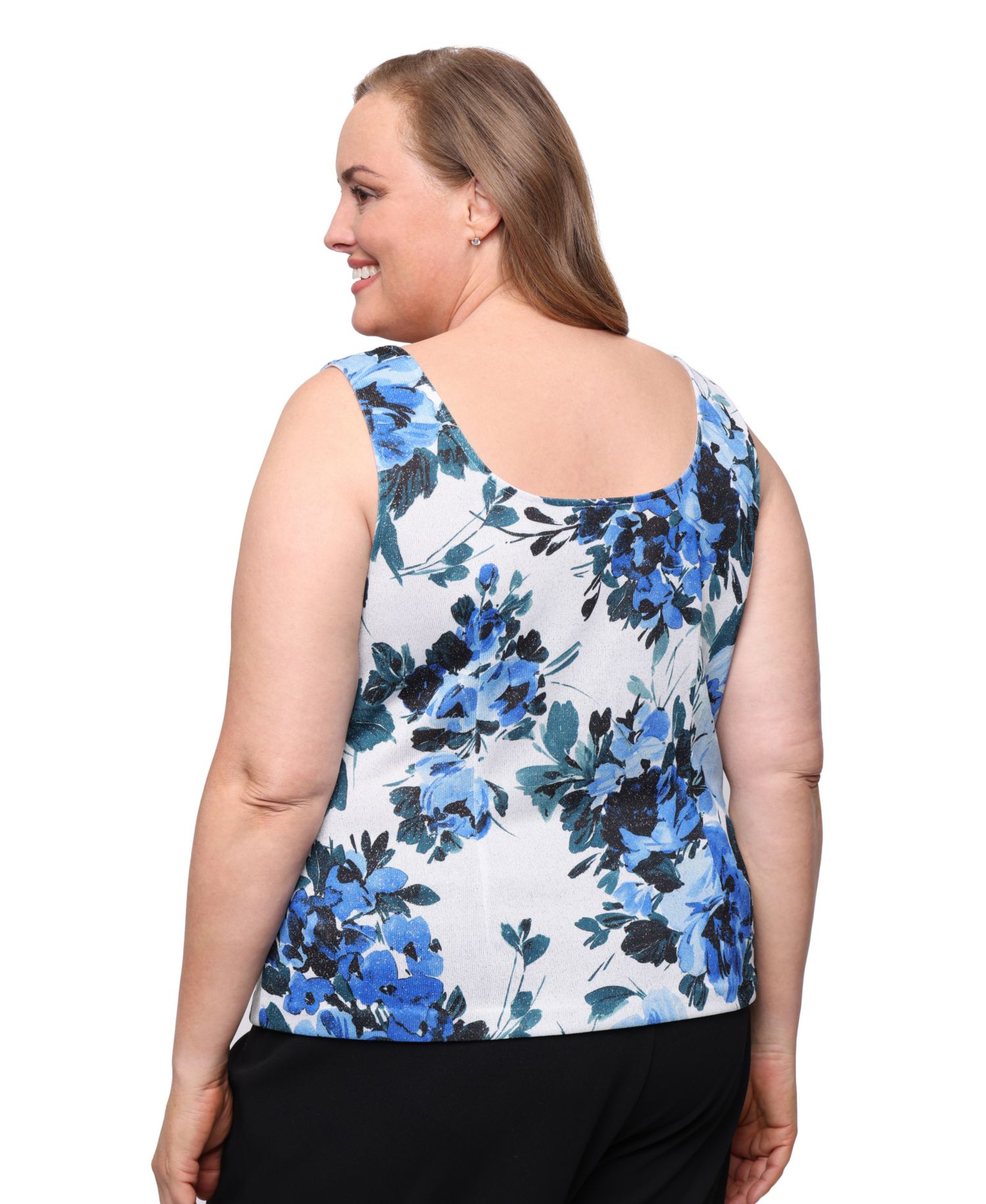 Plus Size 3/4-Sleeve Jacket and Scoop Neck Top, 2-Piece Set