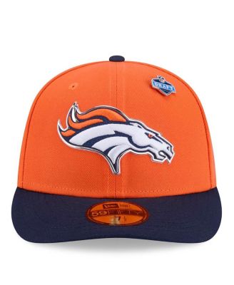 Men's Orange/Navy Denver Broncos 2026 NFL Draft Pre-Curved 59FIFTY Fitted Hat