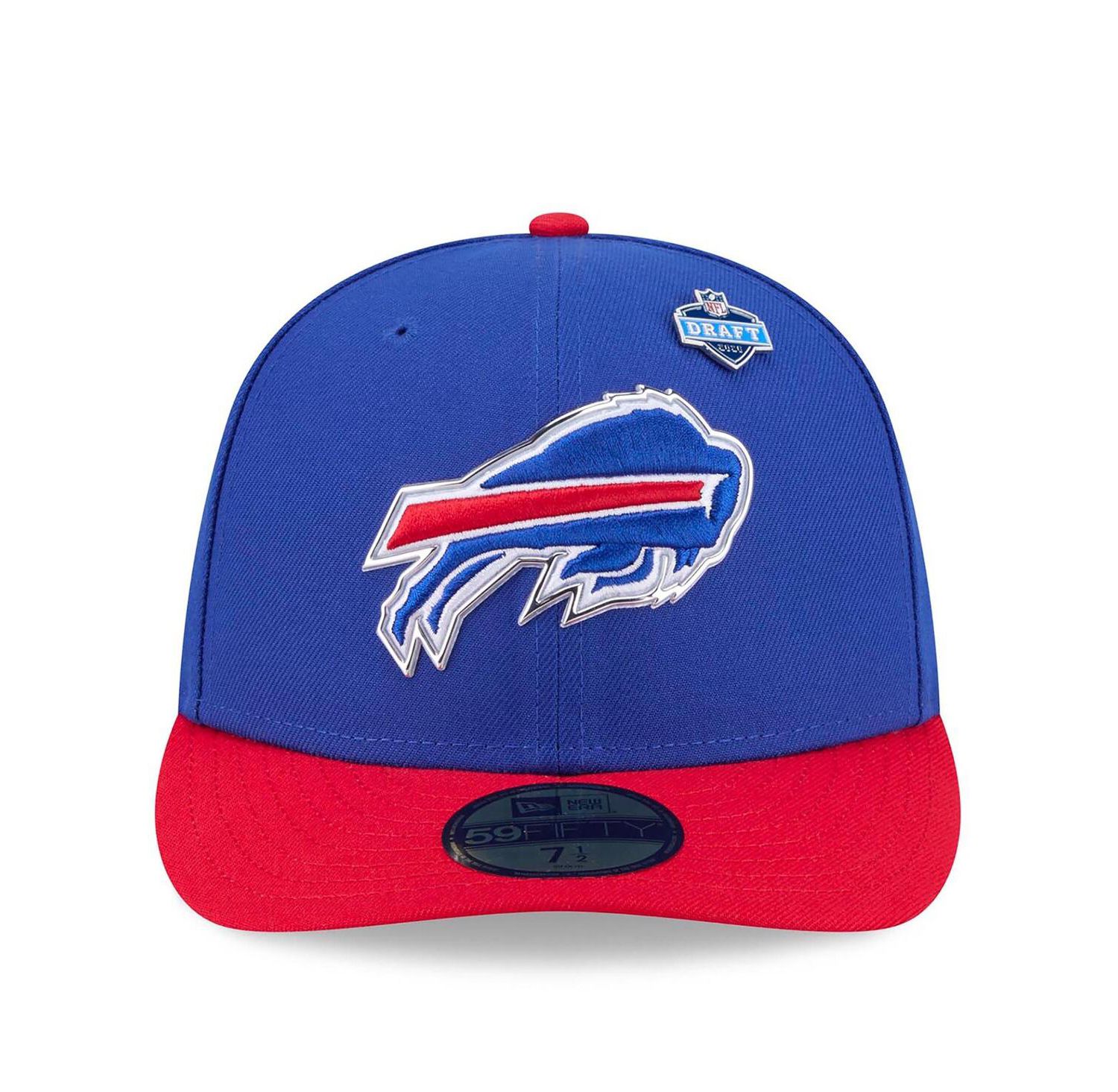 Men's Royal/Red Buffalo Bills 2026 NFL Draft Pre-Curved 59FIFTY Fitted Hat