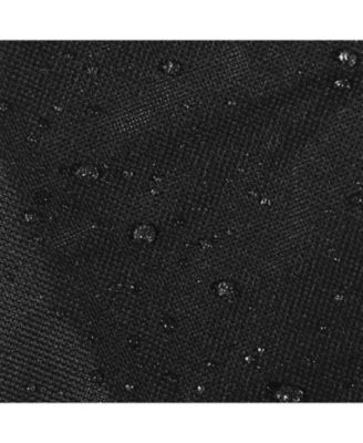 Outdoor Heavy-Duty Weather-Resistant PVC and 300D Polyester Round Fire Pit Cover with Drawstring and Toggle Closure