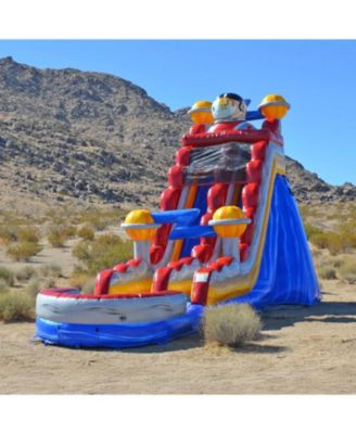 19  Astronaut Commercial Grade Water Slide with Splash Pool for Kids and Adults (with Blower), Outdoor Indoor, Wet Dry Use, Tall Inflatable