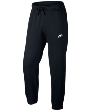 Nike men's fleece cuffed bottom pants sales
