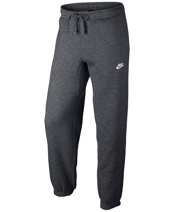 Nike Men's Fleece Cuffed Bottom Pants - Macy's