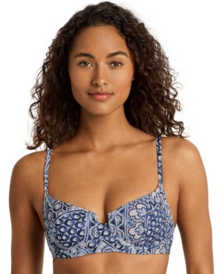 Women's Notch Printed Swim Top