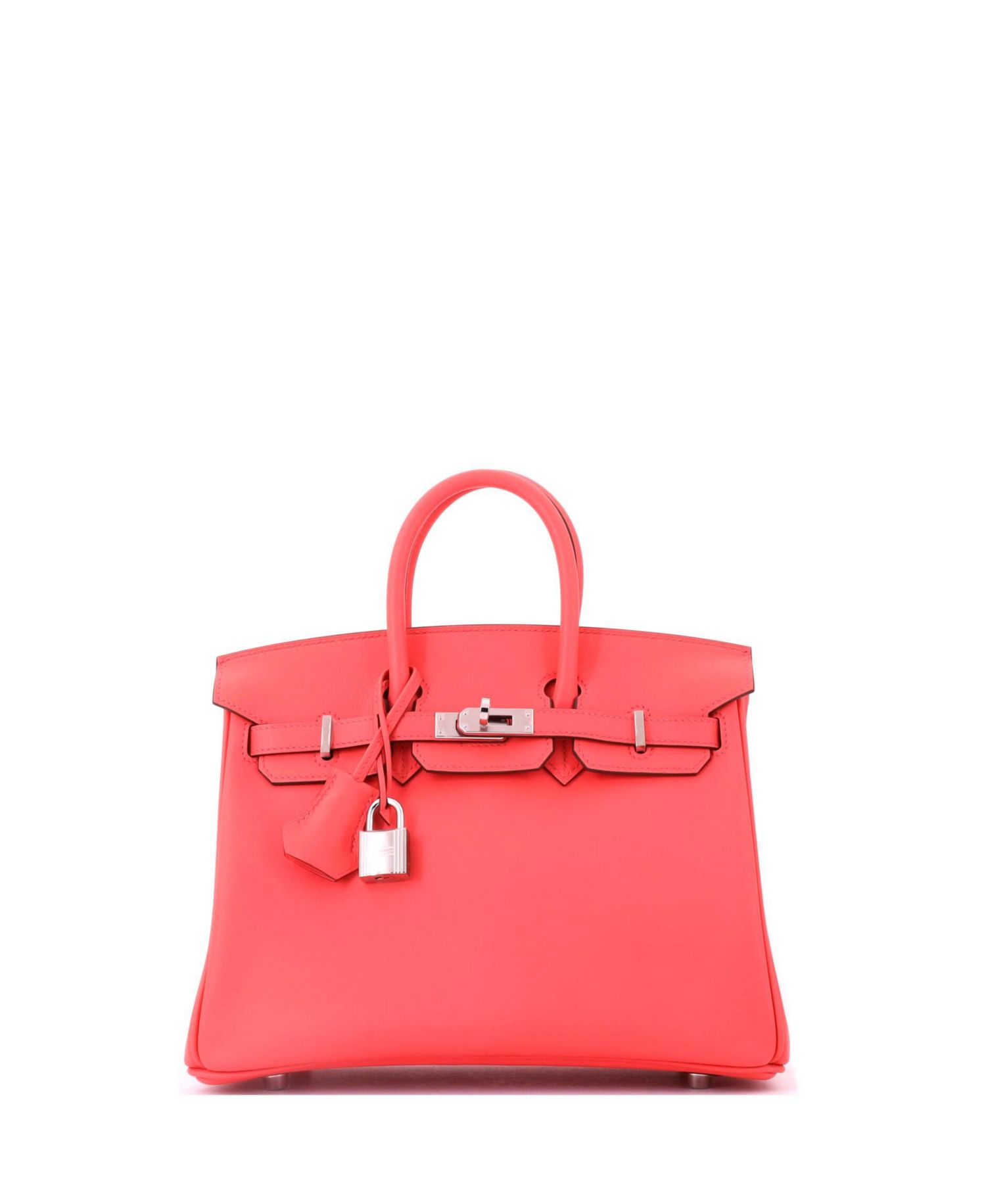 Birkin 25 Handbag Pink Swift with Palladium Hardware