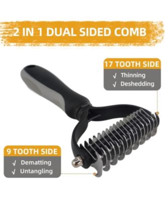 Multi Piece Pet Grooming Kit with Hair Brush, Washing Gloves, Slicker Brush and Shampoo Scrubber