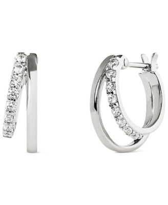 Toda Silver Double Hoop Earrings