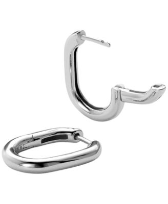Rox Small Silver Hoop Earrings