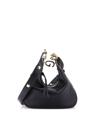 Small Attache Shoulder Bag Leather