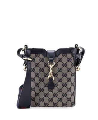 Mini Bucket Bag GG Canvas with Leather