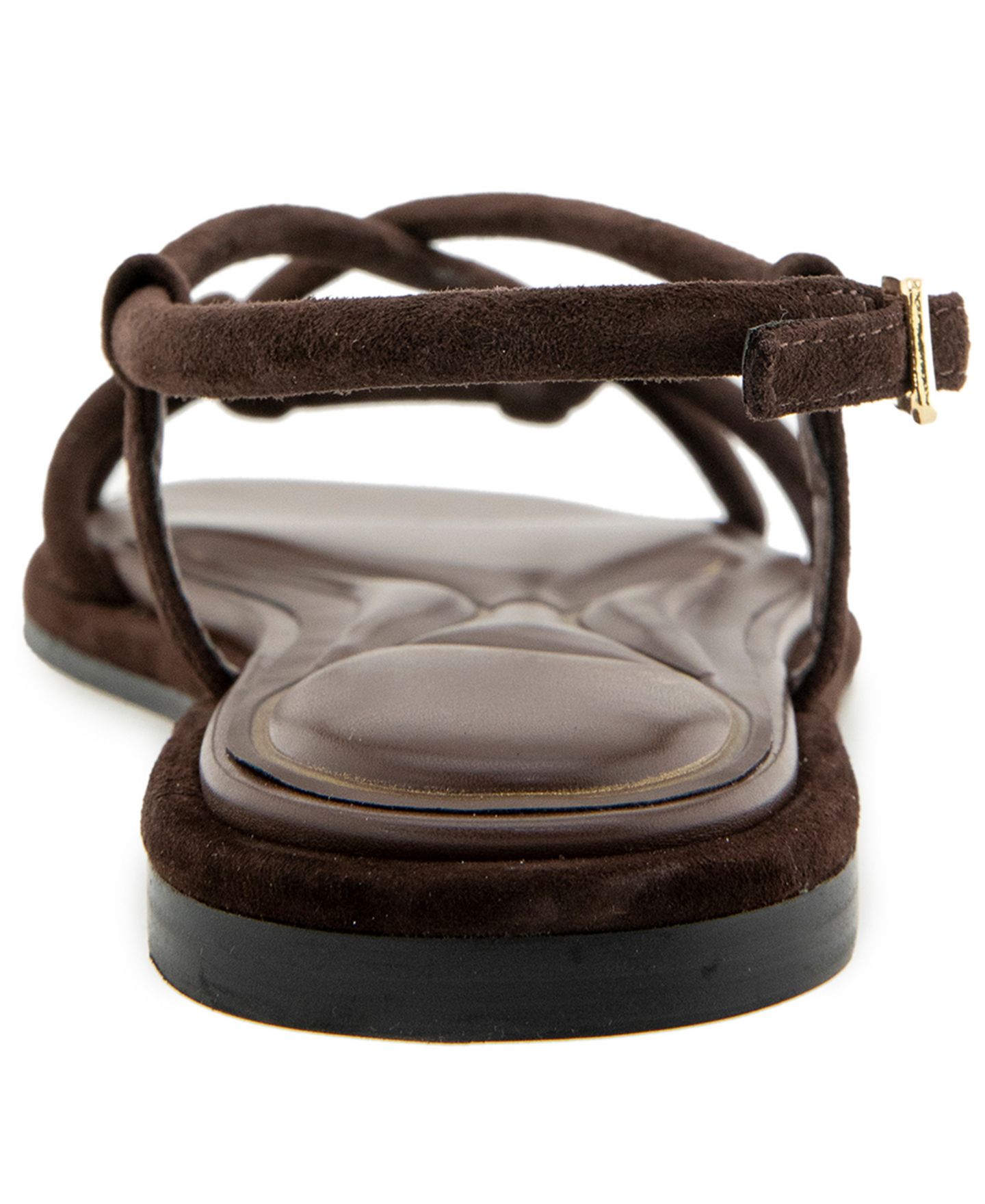 Женские сандалии Kenneth Cole New York Paria Strappy Flat, цвет: Шоколадный замшевый — фото 3