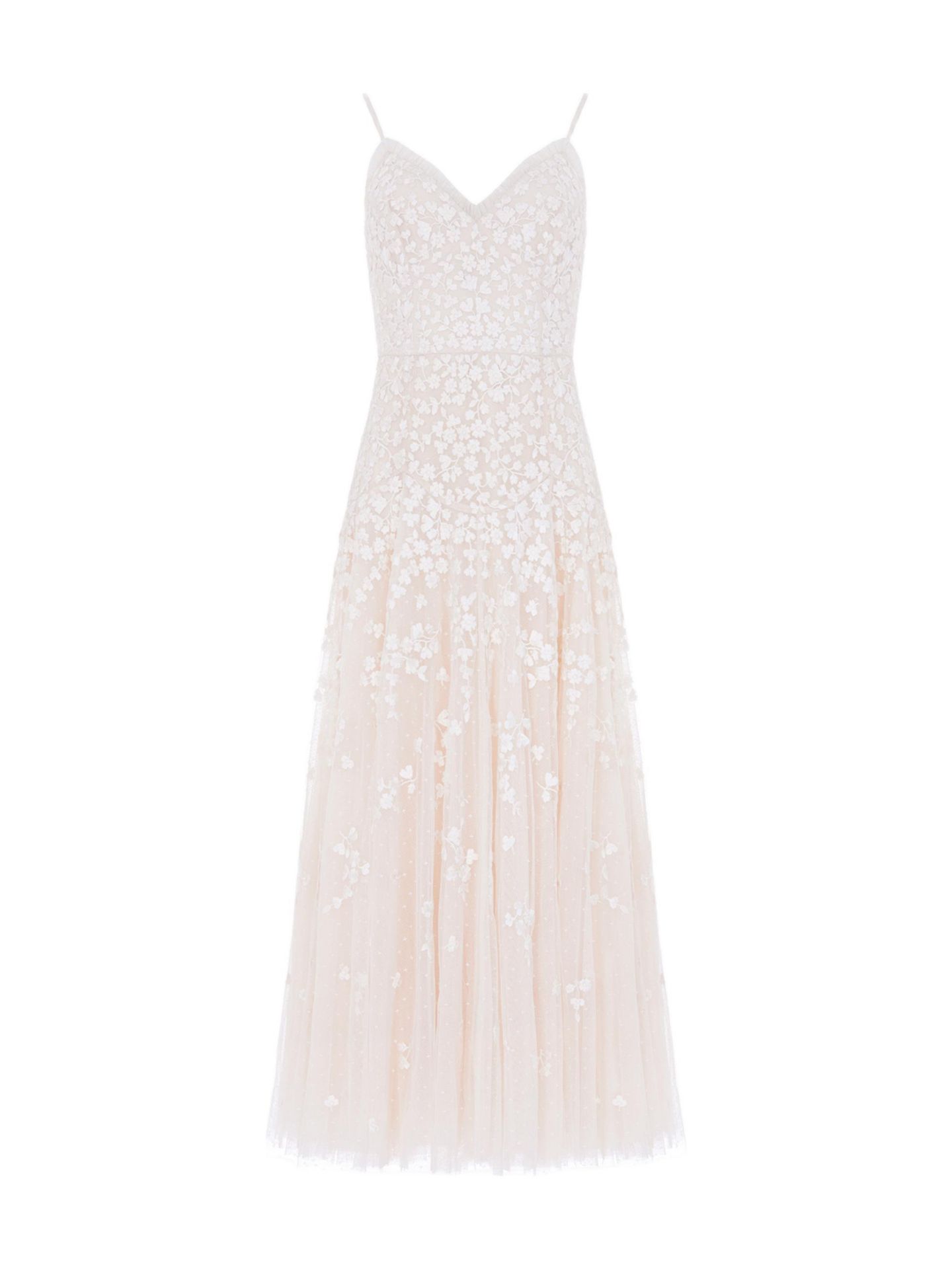 Женские платья Needle & Thread Scatter Blossom Cami Ankle Gown, цвет: Кремовый — фото 2