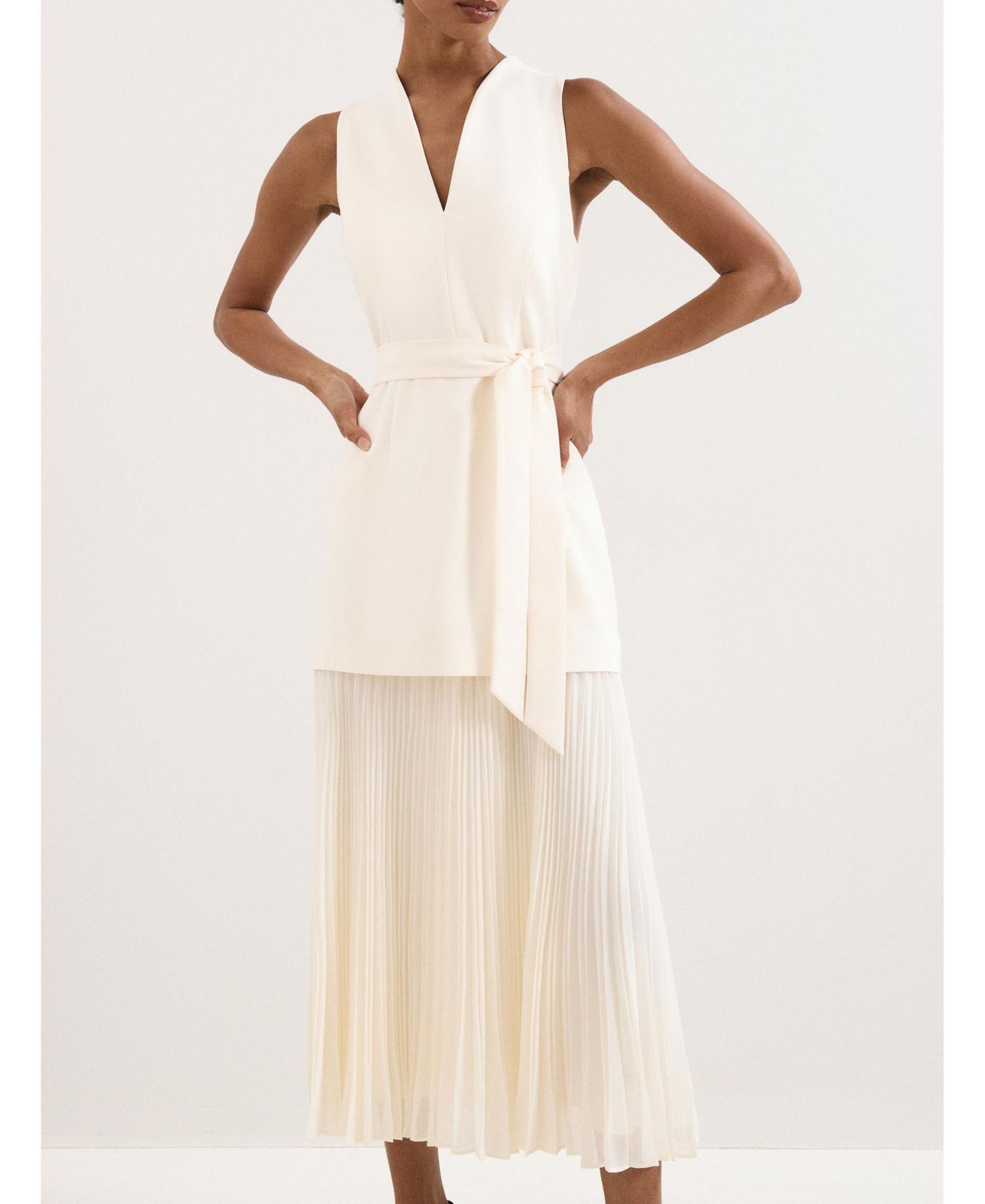 Women's Pia Pleated Midi Dress