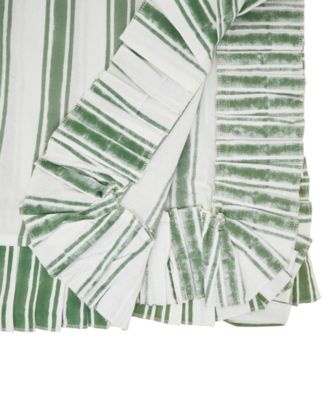 Striped Cotton Tablecloth, 70" x 70"