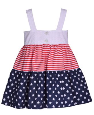 Girls' Americana Bow Dress
