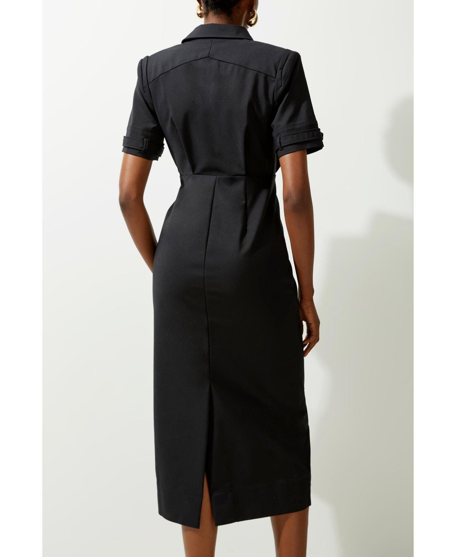 Women's Techno Shirt Dress With Hardware