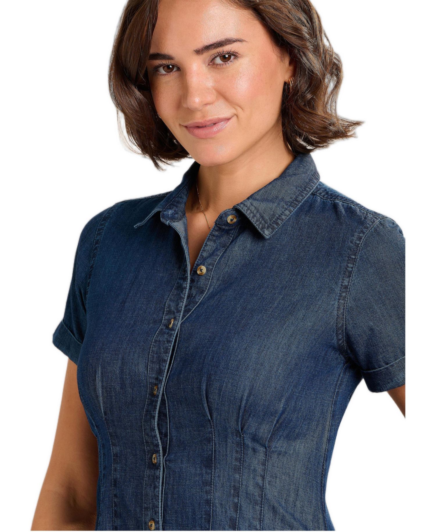 Women's Antonia Button Front Denim Dress