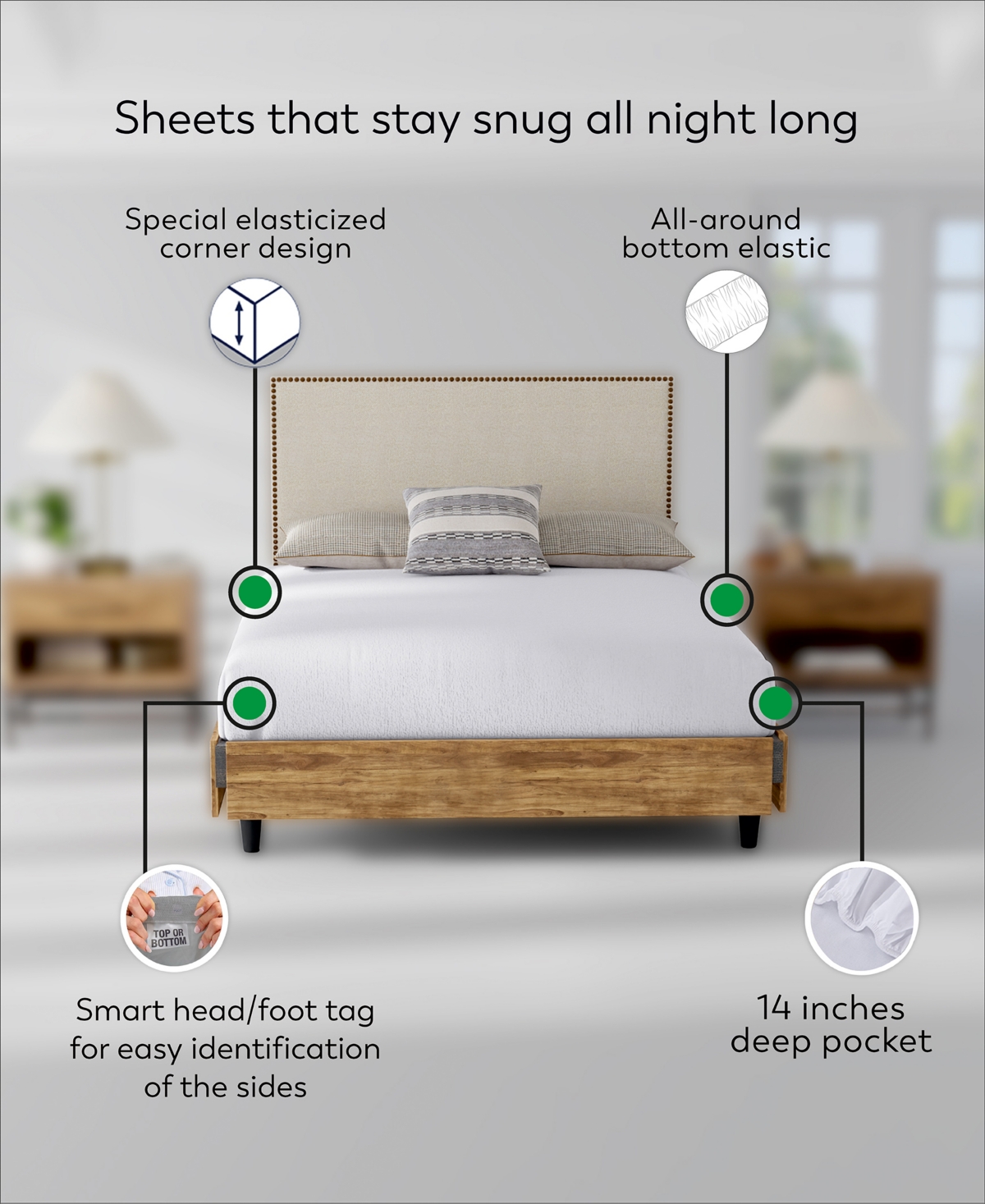 Color Sense Ultra-Soft Microfiber -Pc. Sheet Set