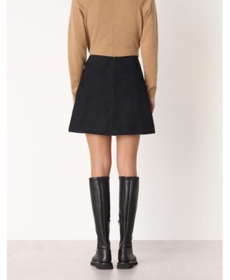 Women's Suede A Line Skirt