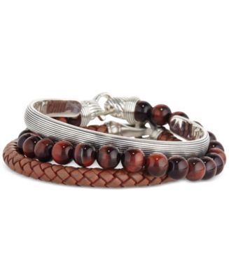 Esquire Men&#39;s Jewelry Stackable Bracelets, Created for Macy&#39;s - Bracelets - Jewelry & Watches ...