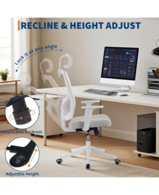 Ergonomic Desk Chair Reclining,High Back Mesh Office Chair,Full Ergonomic Support,Space-Saving Flip-Up Arms,Adjustable Headrest