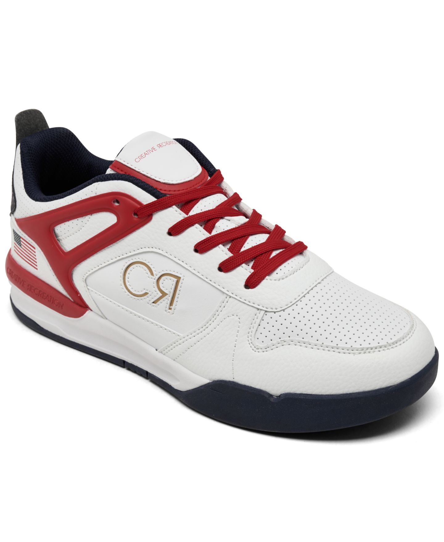 Мужские кроссовки Creative Recreation Rec Classic USA Casual, цвет: Белый / Тёмно-синий — фото 1