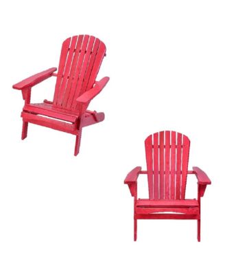 Grand Collection Folding Large Size Adirondack Chair Pine Wood