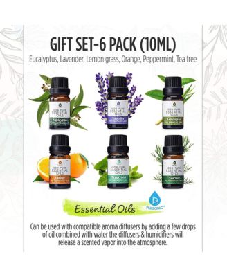 FlameGlow Aromatherapy Diffuser, 6-Pack Essential Oils and Portable 360degree(s) Hi-Res Wireless Speaker