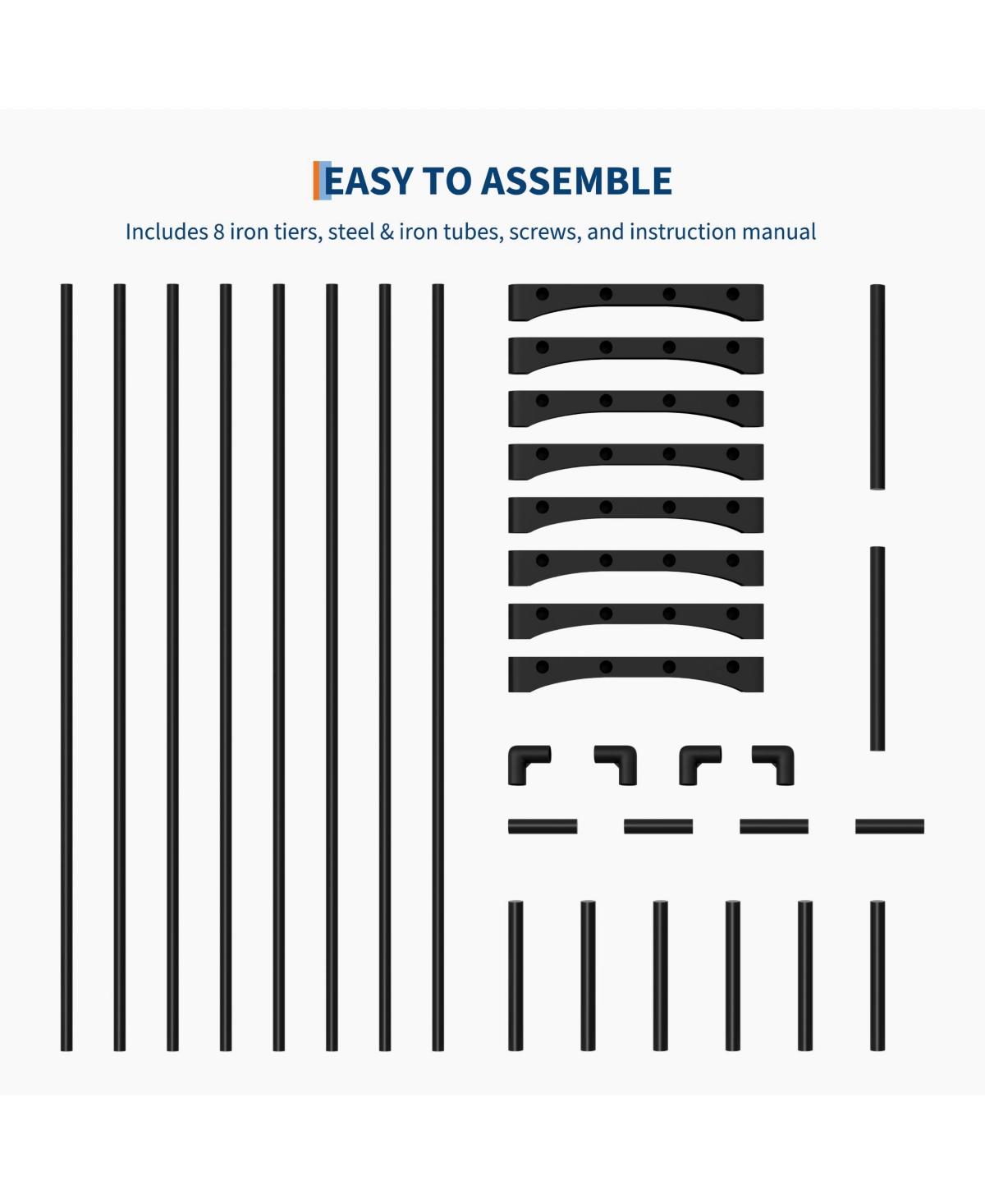 Homfan Slim Shoe Rack with Metal Frame and Fabric Shelves, Adjustable Shoe Storage Organizer for Entryway, Bedroom