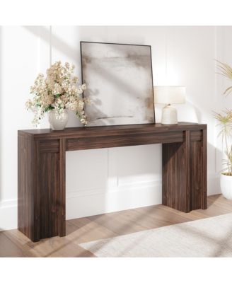 70.9" Modern Thick Wood Long Console Table
