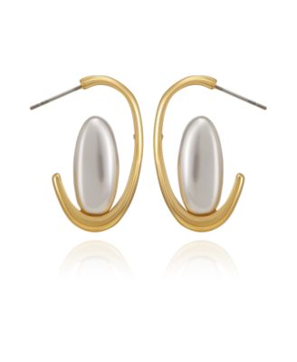 Gold-Tone Classic Hoop Earrings