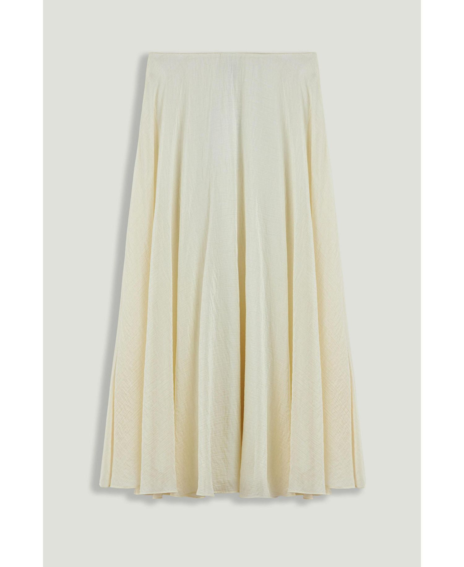 Women's Flowy High-Waisted Midi Skirt