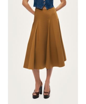 Women's Flared Midi Skirt