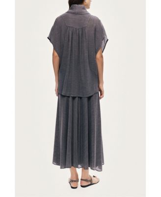 Women's Flowing Midi Skirt