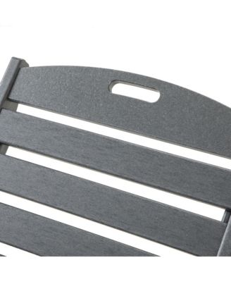 Outdoor Chaise Lounge Chair Recliner w/ Wheel Adjustable Back