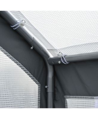 8' x 6' x 7.5' Steeple Walk-In house Tunnel Portable Garden Steel Frame