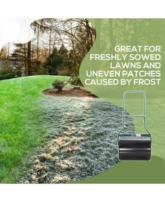 202.2 lbs Combination Push/Tow Lawn Roller Filled w/ or Water