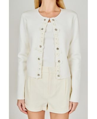 Women's Floral Detail Cardigan