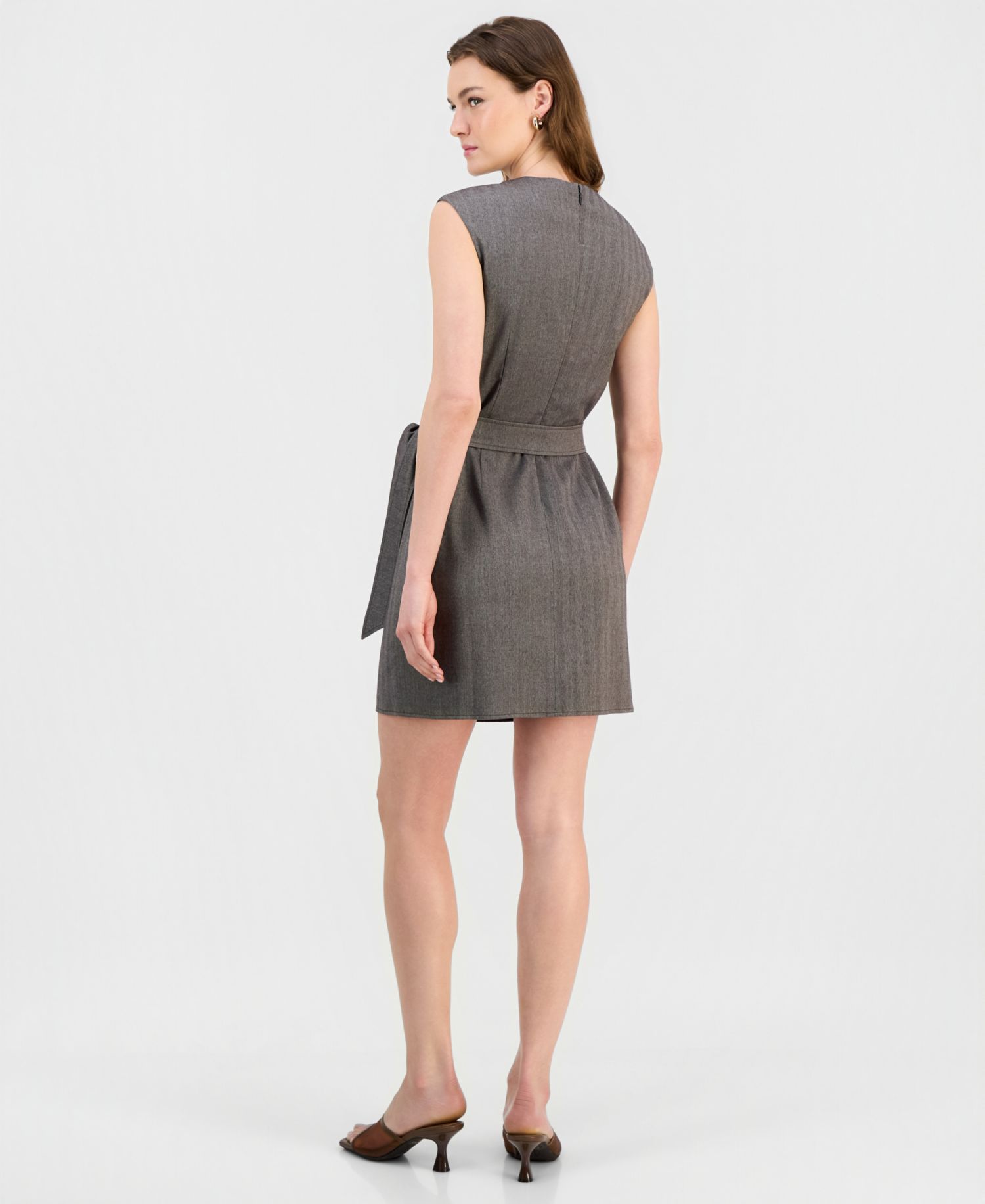 Women's Tailored Side-Tie Mini Dress