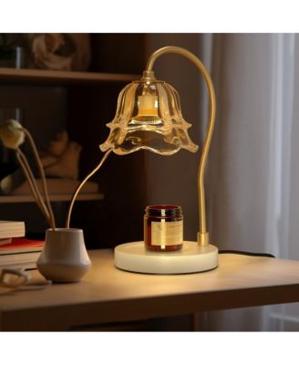 Dimmable Candle Warmer Lamp with Timer and 2 Bulbs for Home Decor