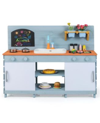 Kids Kitchen Playset with Stove Pretend Play Toy for Boys Girls