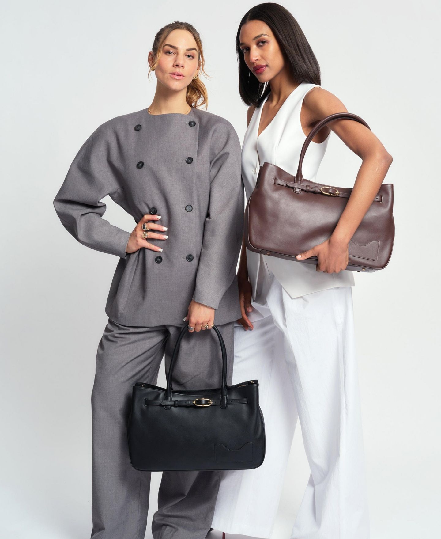 Женская сумка OLEADA Marina Napa Leather Tote, цвет: Шоколадный — фото 8