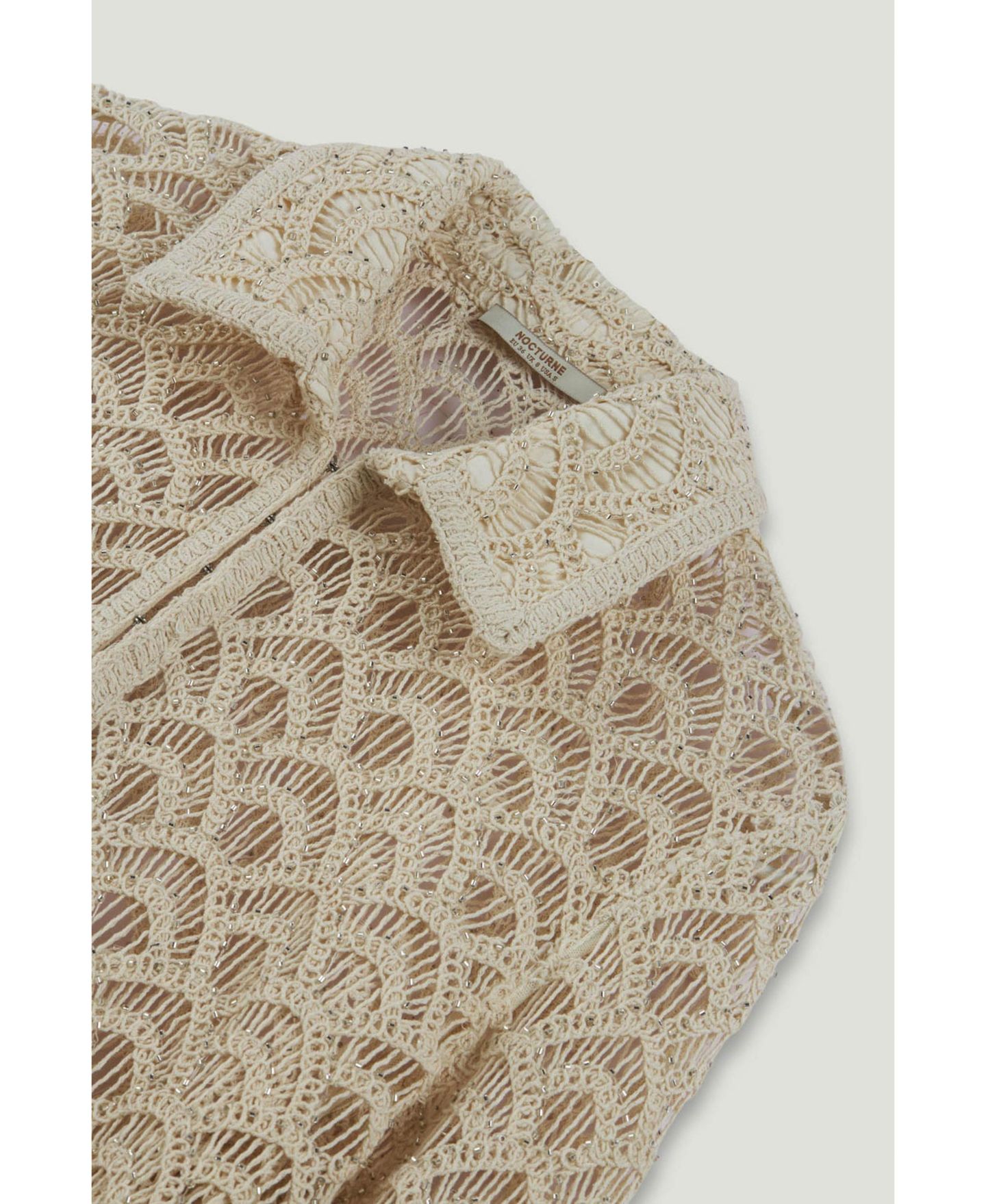Женская куртка NOCTURNE Cropped Lace, цвет: Белый — фото 9