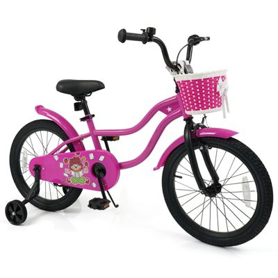Kids Ride On Bike with Training Wheels, Beginner Toddler Bicycle